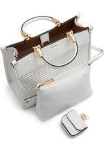 Load image into Gallery viewer, White Satchel Bag