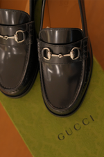 Load image into Gallery viewer, Black Gucci Loafers