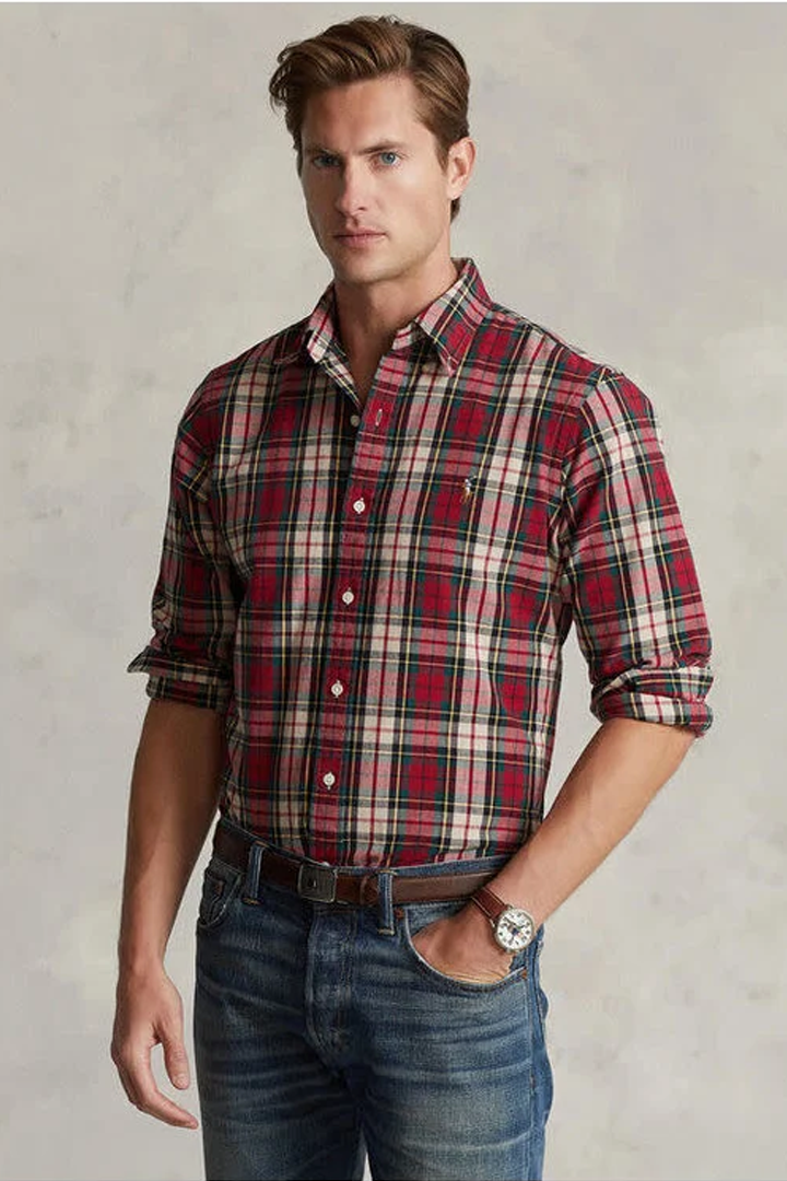 Plaid Oxford Shirt