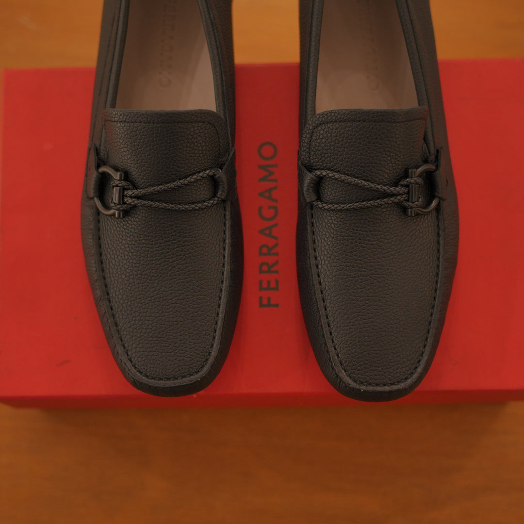Black Ferragamo Drivers