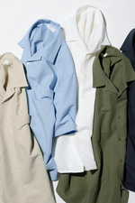 Load image into Gallery viewer, Plain Button Round Shirt
