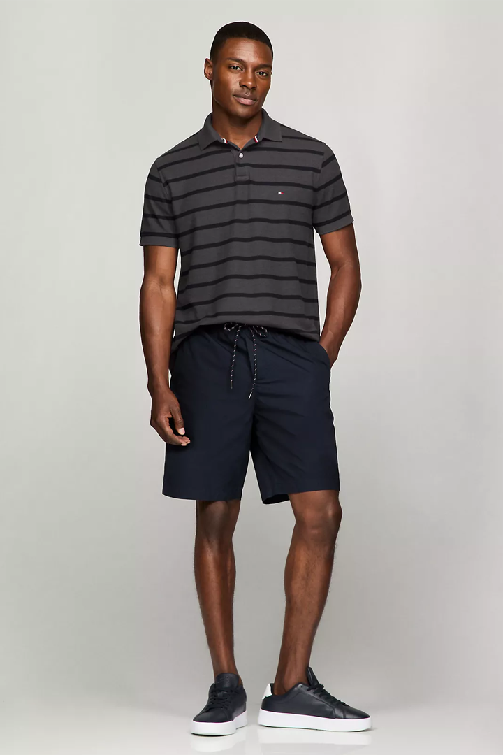 Regular Fit Stripe Wicking Polo