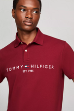 Load image into Gallery viewer, Embroidered Tommy Graphic Polo
