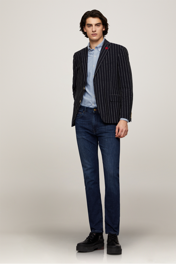 Organic Cotton Oxford Shirt | blue