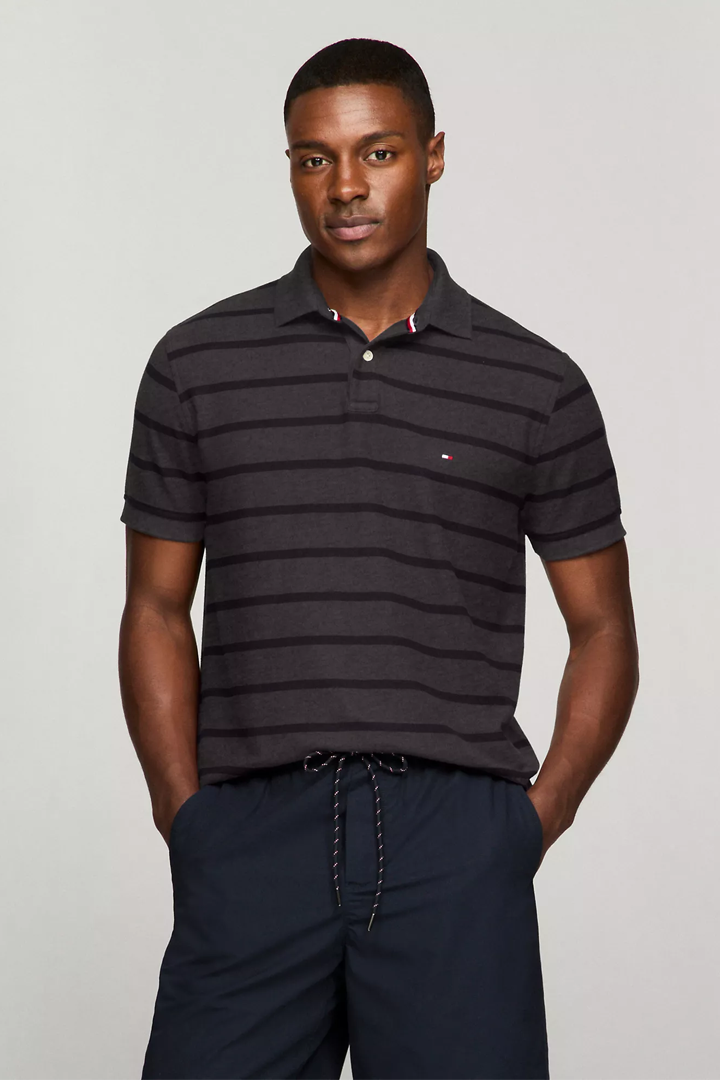 Regular Fit Stripe Wicking Polo