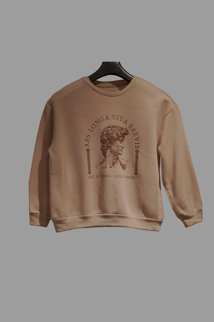 Neutral Beige Sweatshirt
