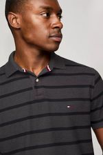 Load image into Gallery viewer, Regular Fit Stripe Wicking Polo
